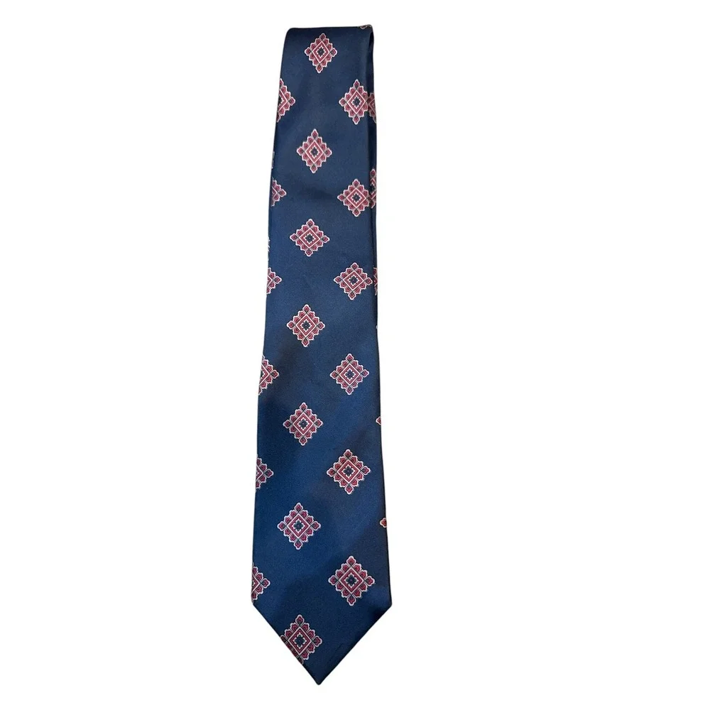 Oscar De La Renta Mens‎ Necktie Blue Red